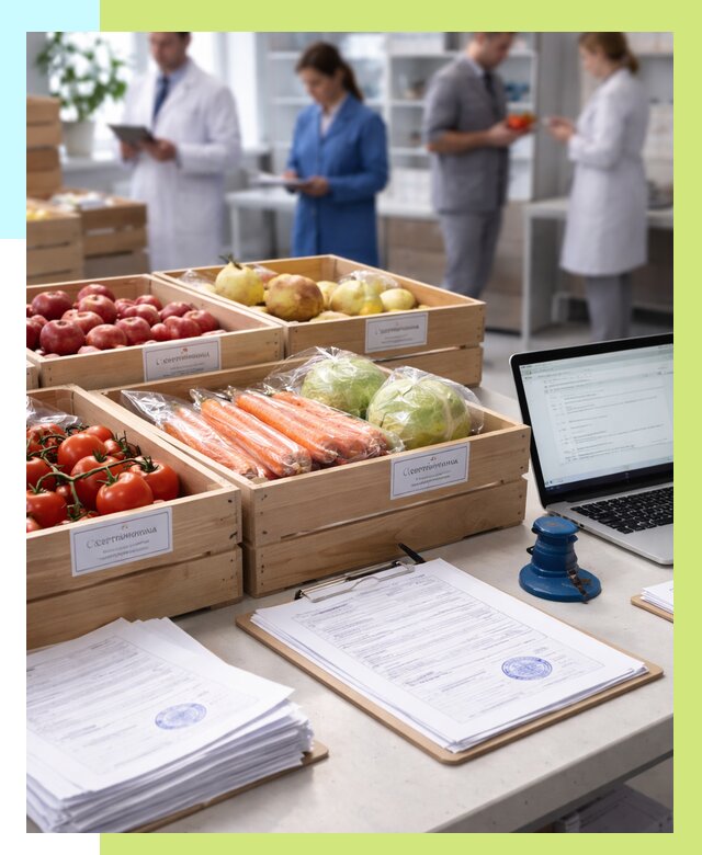 Сертификация овощей и фруктов в Лобне от 8777 р. | Алешин-Лбн