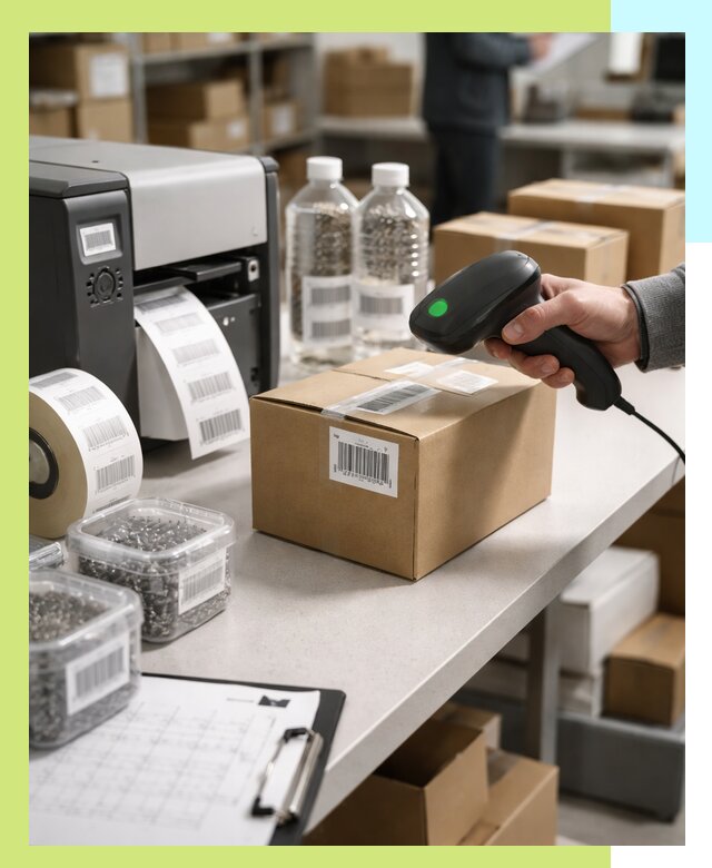 Штрихкодирование продукции и маркировка для продажи в Лобне