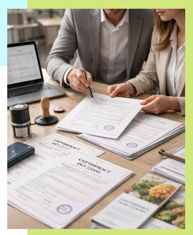 Сертификат ISO 22000 в Лобне от 41304 р. под ключ | Алешин-Лбн