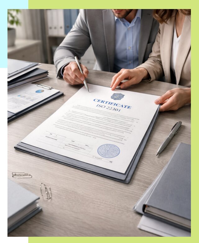 Сертификат ISO 22301 в Лобне от 46467 р. | Алешин-Лбн срочно